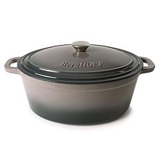 Neo Enameled Cast Iron 11.5" Oval Dutch Oven 5qt, Oyster