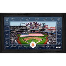 New York Mets Framed 2025 Signature Field Team Roster