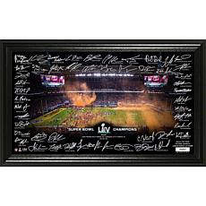 NFL Kansas City Chiefs Super Bowl LIV Champions Signature Grid