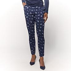 Nina Leonard Elastic Waist Narrow Leg Pant