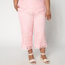 Nina Leonard Elastic Waist Pull-On Cropped Pant