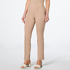 Nina Leonard Narrow Leg Pant with Seam Detail