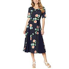 nina leonard midi dress