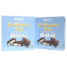 No Sugar Company 24ct Collagen Bar Cookies & Cream Flavor