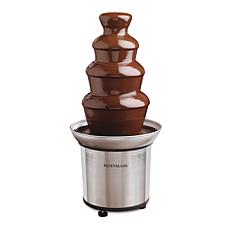 Nostalgia 4-Tier 2lb Stainless Steel Chocolate Fondue Fountain
