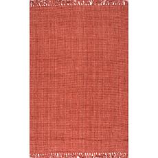 nuLOOM Daniela Farmhouse Chunky Jute Area Rug - 5' x 7' 6" Brick