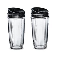 Nutri Ninja 24oz Tritan Cup with Spout Lid 2-pack