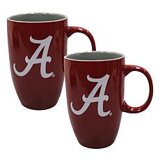 Official College Team 20 oz Ceramic Mug 2-Pack - University of Alabama