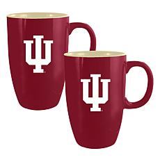 Official College Team 20oz Ceramic Mug - 2pk Indiana