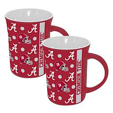 Official College Team Spirit 15oz Ceramic Mug 2-Pack