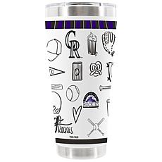 Official MLB 30oz Stainless Steel Tumbler Rockies