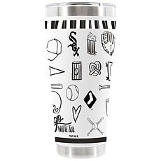Official MLB 30oz Stainless Steel Tumbler White Sox