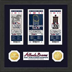 Highland Mint Washington Nationals World Series Deluxe Gold Coin & Ticket Collection