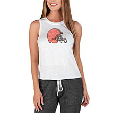 Officially Licensed by Concepts Sport NFL Gable Knit Tank - Browns