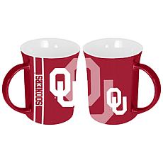 Officially Licensed College Team Spirit 15oz Ceramic Mug 2pk Oklahoma