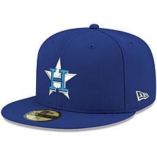 Officially Licensed Fanatics MLB Men's Astros White Logo Fitted Hat