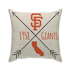 Officially Licensed MLB Arrows Duck Cloth Décor Pillow - Giants 