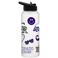 Officially-Licensed MLB Colorado Rockies 34oz Stainless Steel Tumbler