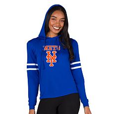 Officially Licensed MLB Concepts Sport Mets Ladies' Hooded Top  