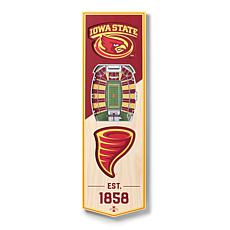 Officially Licensed NCAA 6" x 19" 3D Stadium Banner - Iowa State