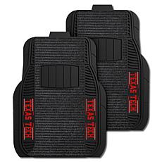Officially Licensed NCAA Texas Tech Red Raiders 2Pc Deluxe Car Mat Set