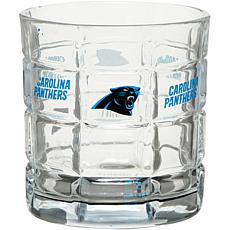 Officially Licensed NFL 10oz. Bottoms Up Squared Rock Glass - Panth...