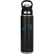 Officially Licensed NFL 24oz. Wide Mouth Leather Water Bottle Panthers