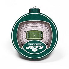 Officially Licensed NFL 3D StadiumView Ornament 2-pack - New York Jets