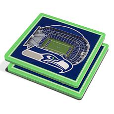 Officially Licensed NFL 3D StadiumViews Coasters - Seattle Seahawks