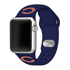 Officially Licensed NFL 42mm/44mm Apple Watch Med. Sport Band - Bears