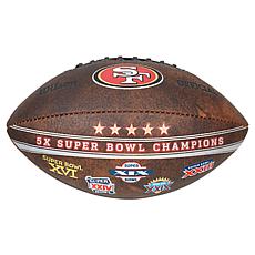 Officially Licensed NFL 49ers Commemorative Championship 9" Football