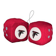Officially Licensed NFL Atlanta Falcons 3" Fuzzy Dice Décor