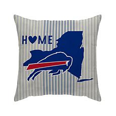 Officially Licensed NFL Bills Home State Duck Cloth Décor Pillow
