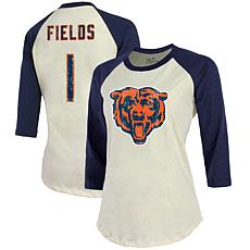 Chicago Bears Tommy Hilfiger Women's Heidi Raglan V-Neck Sweater - Navy