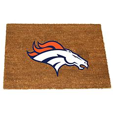 Officially Licensed NFL Colored Logo Door Mat - Broncos