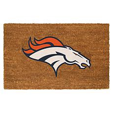Officially Licensed NFL Colored Logo Door Mat - Broncos