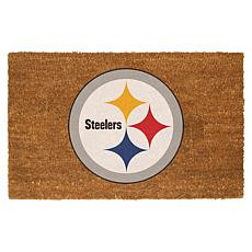 Officially Licensed NFL Colored Logo Door Mat - Steelers