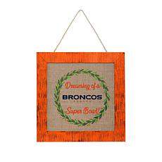 Officially Licensed NFL Welcome 3 Plank Wall Sign - Denver Broncos