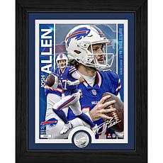 Officially Licensed NFL Josh Allen Silver-Plated Coin Photo Mint