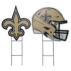 Officially Licensed NFL Logo & Helmet 2pk Yard Signs by Pegasus Sports