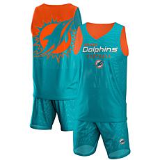 FOCO NFL Miami Dolphins Men's Pajama Shirt and Pants Lounge Set