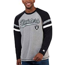 Men's Fanatics Branded Black/Silver Las Vegas Raiders Square Off Long  Sleeve T-Shirt