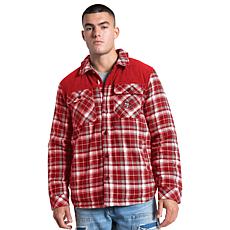 Officially Licensed NFL Men's Transitional Plaid Shirt Jacket by Glll