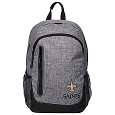 Officially Licensed NFL New Orleans Saints Heather Gray Backpack
