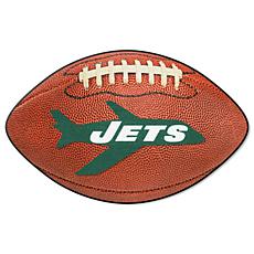 Officially Licensed NFL New York Jets Vintage Logo Football Rug