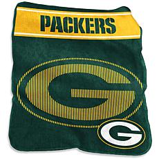 NFL Embossed Knit Sherpa Stripe Blanket, Size 60X70, Packers