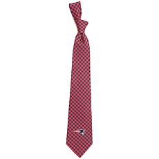 Officially Licensed NFL Patriots Gingham Tie - New England 