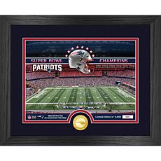 Officially Licensed NFL Patriots Stadium Bronze Coin Photo Mint