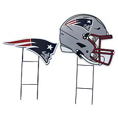 Officially Licensed NFL Set of 2 Logo & Helmet Yard Signs