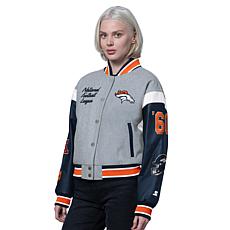Officially Licensed NFL Starter Women's Cropped Varsity Jacket by Glll